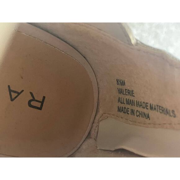 Rampage Women's Size 8 1/2 Valerie Strappy Heel Sandals Tan - Picture 15 of 16